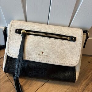 Kate Spade Black and White Crossbody Bag